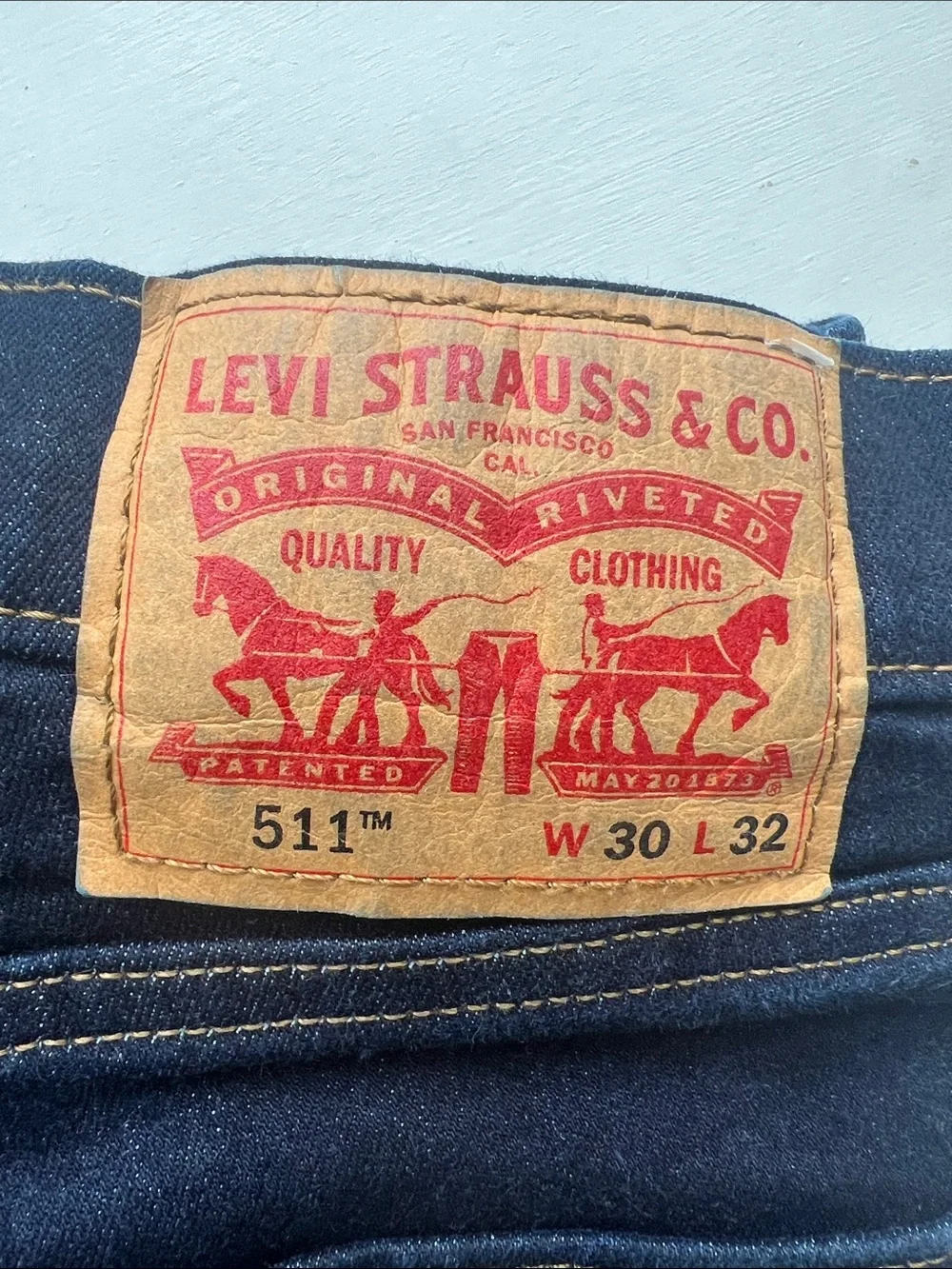 Levi's Dark Blue Slim Straight Men's Jeans